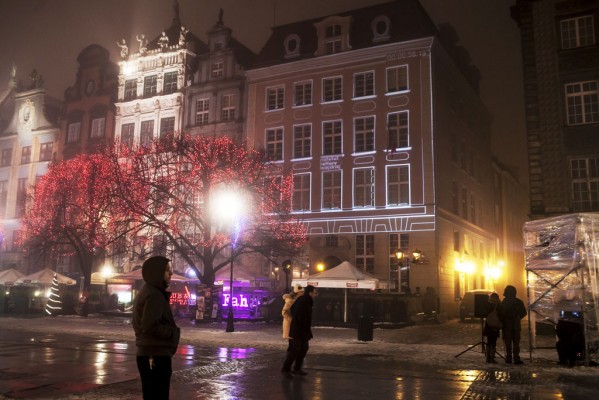 video mapping in Gdansk