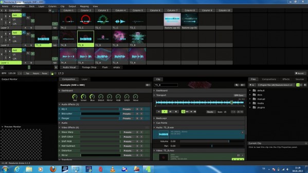 Main screen - Slave Computer