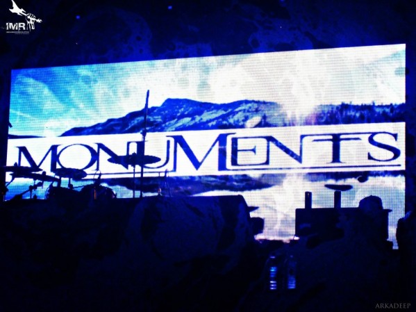 UK based progressive metal band Monuments 640x384 LED wall(20 feet by 10 feet)