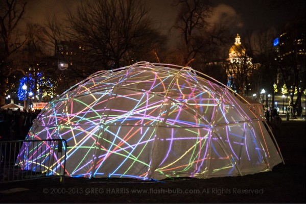 Outside the Video Bleep dome