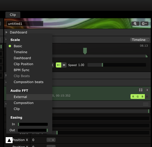 Click on ( here Black on white) triangle next to the parameter you want to change, then chose source