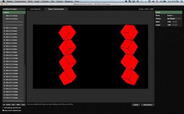 Advanced Output 24 Slices x 8 Layers