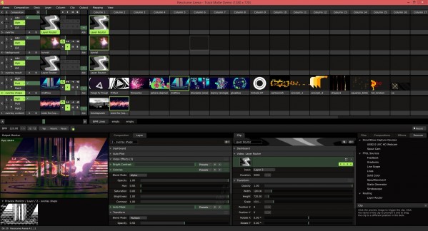 Screenshot of example described in the text