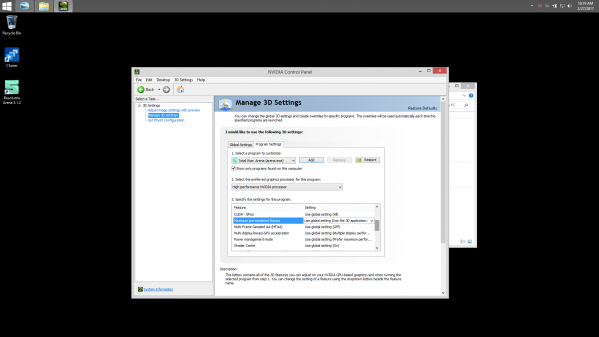 nvidia settings