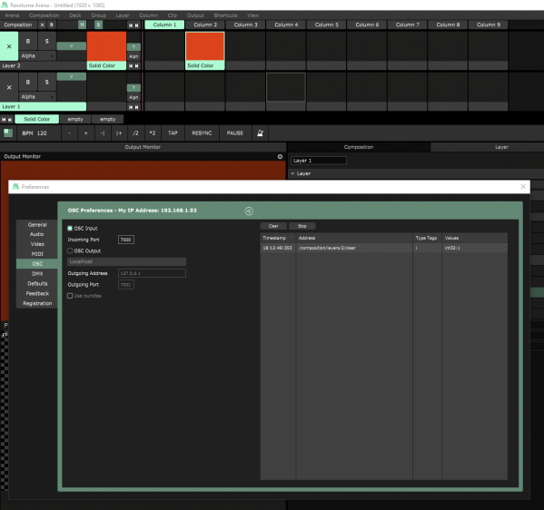 Resolume Arena 7.1.0 clear layer by OSC is broken.png