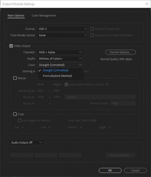 After Effects DXV with Alpha Export.jpg