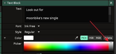 Text Block with white colour when composition is opened.jpg