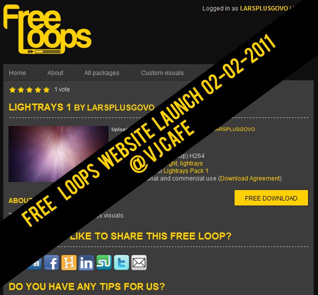 Free Loops website preview