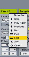 Ableton Live Follow Through Actions